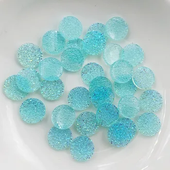 

Wholesale 700pcs Shiny AB Resin 10mm Round Ore Crystal Flatback Rhinestone Ornaments DIY Wedding Appliques Craft HR10