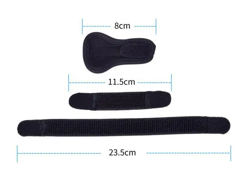 Kuulee Finger Guard бинт для фиксации при переломах инструмент для защиты пальцев корректор пальцев Защитная крышка Волшебная наклейка ткань черный Finger Guard