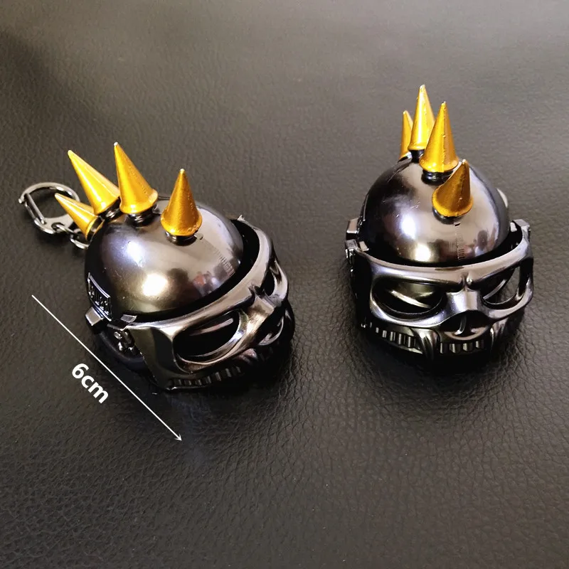  Game PUBG Keychain Cosplay Accessories Armor Level 3 Helmet Keychain Alloy Props Pendant PUBG Fans 