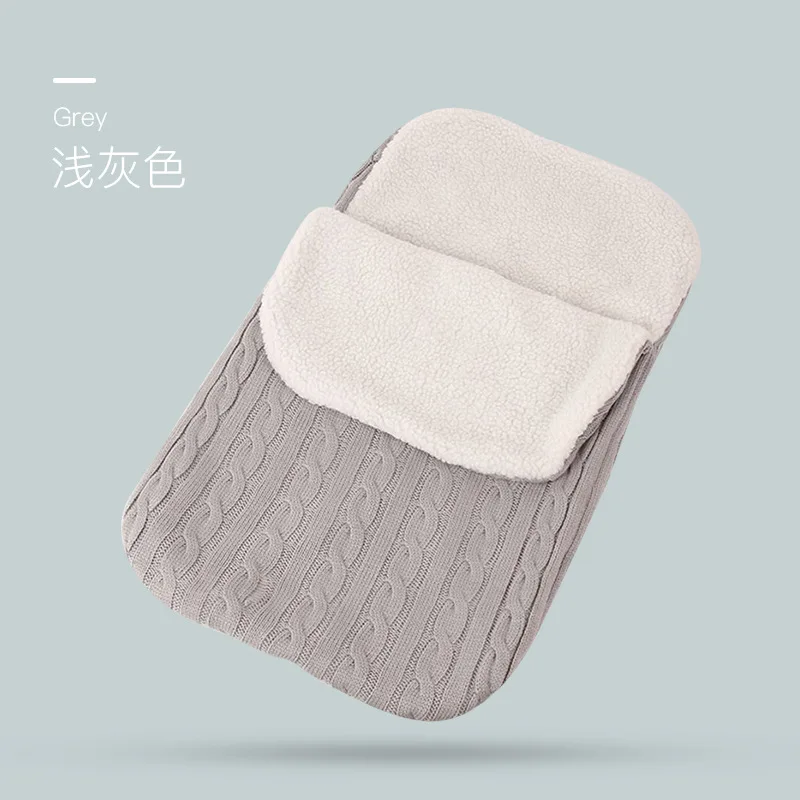 new born car seat sleeping bag pure cotton baby stroller sleeping bag add thick soft foot cover baby stroller accessories - Цвет: Армейский зеленый