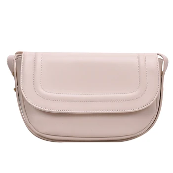 

Saddle Girls Shoulder Bag Women Leather Vintage Pink Ladies Shoulder Bag Crossbody Fashion Korean Bolsa Mujer Bags AE50DJ