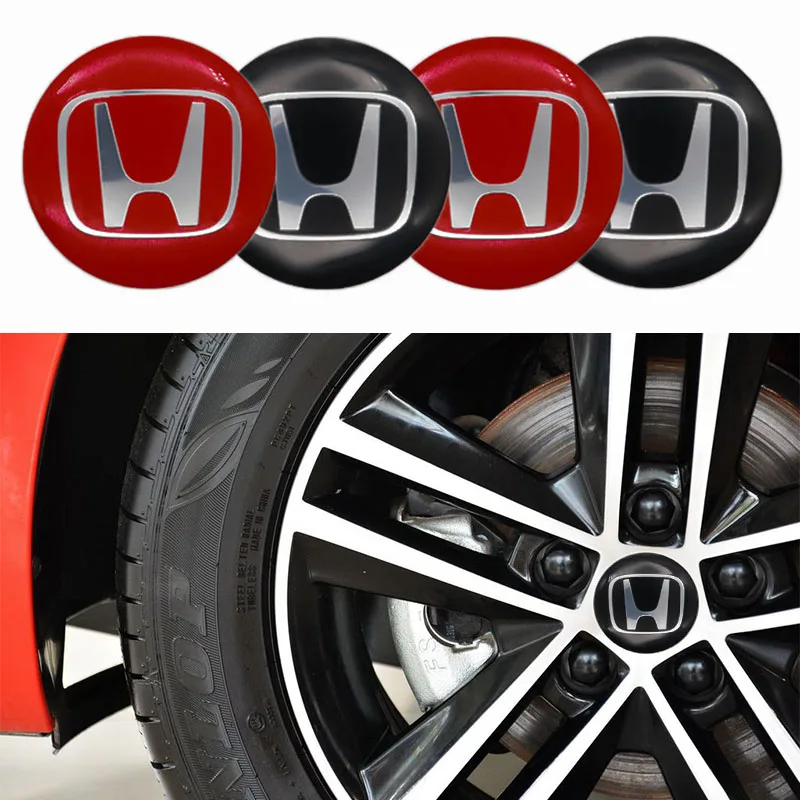 Car accessories 4pcs 65mm wheel hub center sticker cover badge HONDA- LOGO modification stickers | Автомобили и мотоциклы