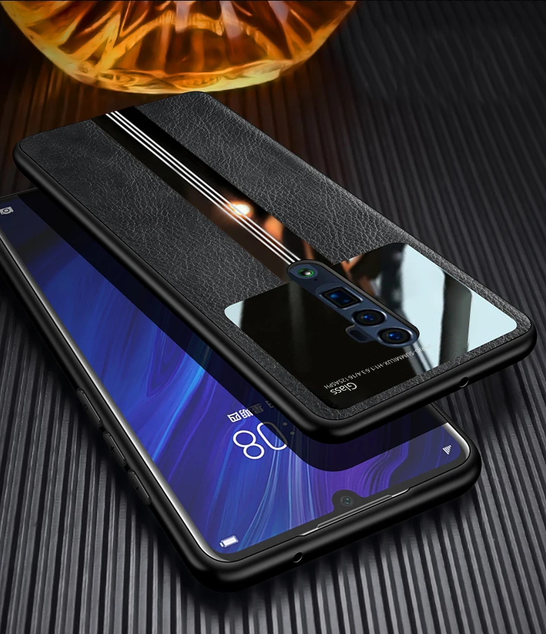 Чехол для OPPO Reno 10X Zoom Мягкий Роскошный кожаный защитный чехол на заднюю панель из