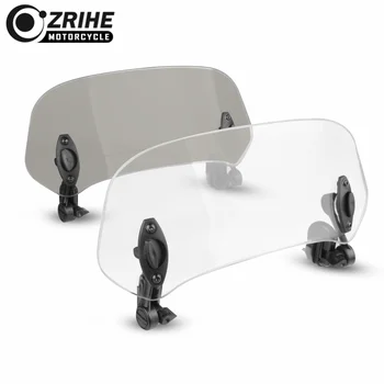 

Airflow Adjustable Windscreen Wind Deflector Universal Motorcycle Windshield Spoiler Windscreen For YAMAHA YBR125 Custom