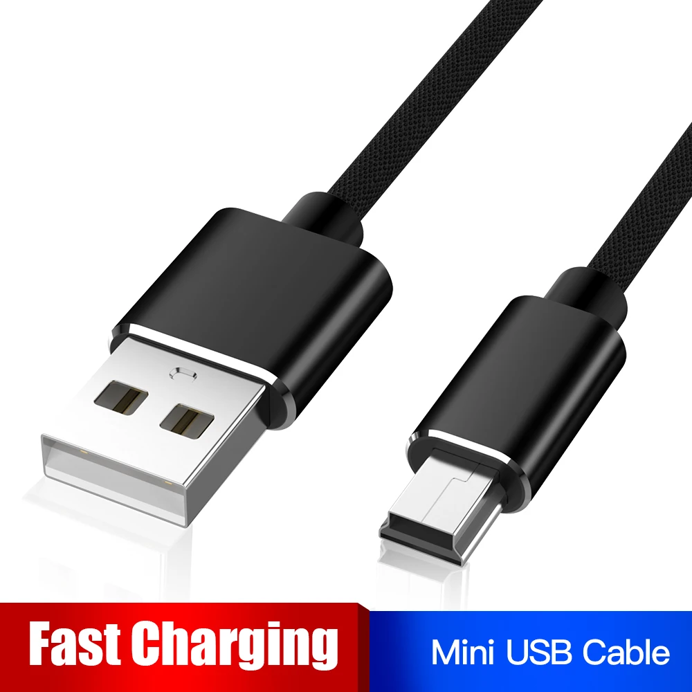 

Robotsky Mini USB Cable Mini USB to USB Fast Charging Data Cable for MP3 MP4 Player Car DVR GPS Digital Camera HDD Mini USB