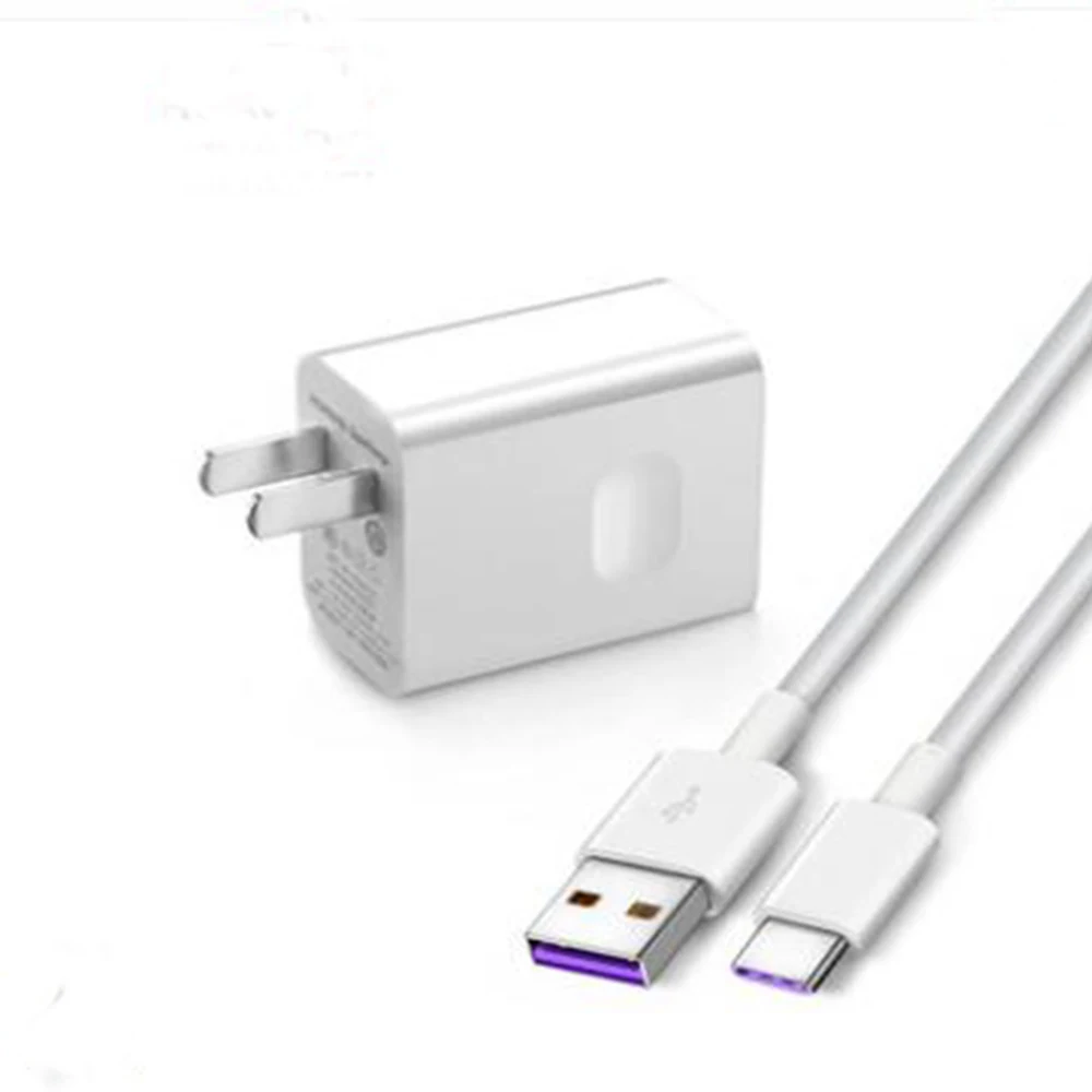 US and 5A Cable Honor 10 View 10 USB зарядное устройство для путешествий SuperCharge быстрая оригинальная 5V4. 5A 5A usb type C кабель P20 Pro Lite P10 P9 Plus Nova 3e - Тип штекера: US and 5A Cable