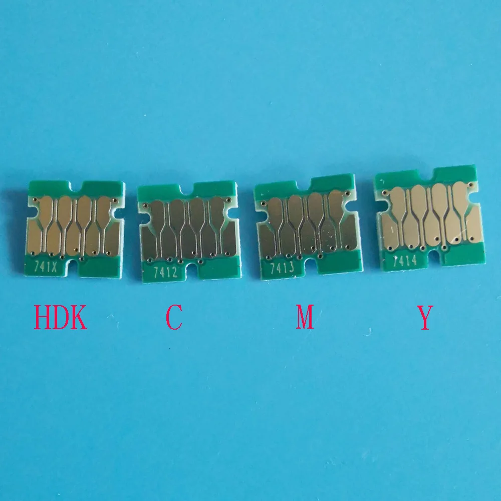 T7411/X-T7414 Одноразовый чип для Epson суреколор F6200 F7200 F9200 F9300 F6000 F7000 чернильный картридж с чернилами абсолютно серийный номер
