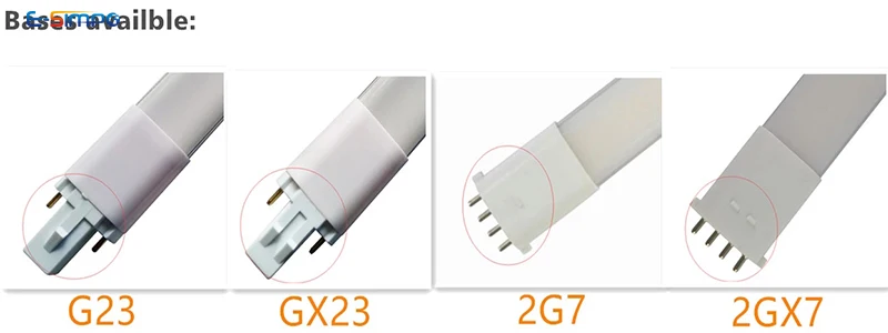 1 шт. светодиодные трубки светильник G23/GX23/2G7/2GX7 светодиодных ламп pl 4 Вт 5 6 7 s Замена