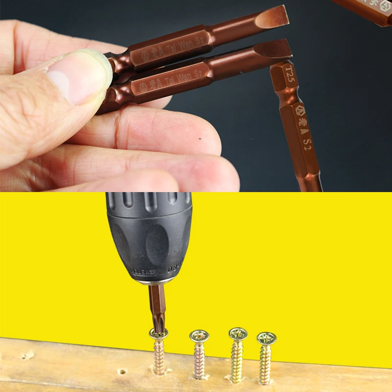 Биты для отвертки LAOA звездообразный шлицевой Electic S2 T15/T20/T25/T30 S3mm/4mm/5mm/6mm 1