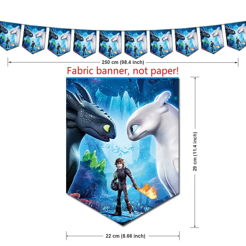 Comment Former Votre Dragon Fete D Anniversaire Decorations Krokmou Theme Banniere Tasses Aliexpress