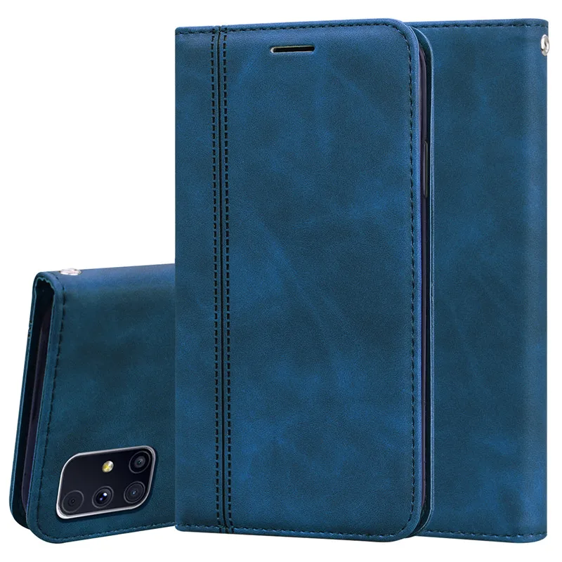 For Samsung Galaxy M31S Case Leather Flip Coque M31 M 31S M317F 31 Fundas Magnetic Wallet Cover | Мобильные телефоны и