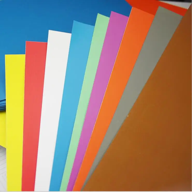 10pcs A4 Self-adhesive Colored Sticker for Laser Printing Waterproof Writing Paper School Office Supplies