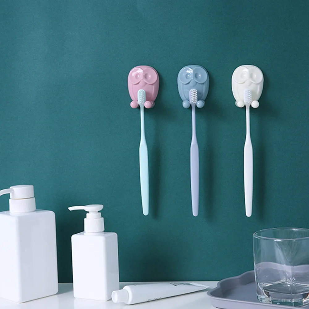 Крючок Сова Кухня Стикеры Зубная щётка стеллаж для выставки товаров мультяшная