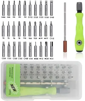 

32 In 1 Precision Screwdriver Set, Suitable for Repairing All Laptops, Mobile Phones, and Other Electronic Products.