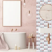 5/10 шт. 3D плитка Стикеры бытовой маслостойкой обои ПВХ Водонепроницаемый стены Стикеры