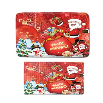 

Christmas Pattern Non-slip Carpet Bath Mat Floor Mat Foot Mat PVC Non-slip Mat