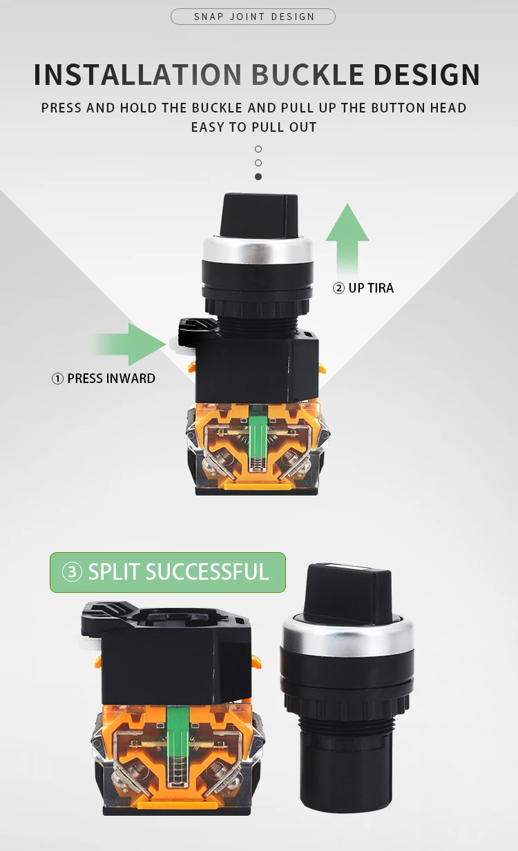 Description Picture 5 of itemSelect button 22mm Self-locking/Self-reset Knob Switch LA38-11X2 20X3 2/3 Positions Rotary Switches 4 screws Power Knob Switch