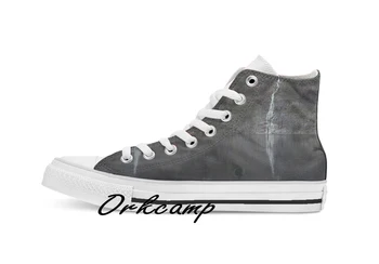 

Waterfall The Unknown Custom Casual High Top lace-up Canvas shoes sneakers Drop shipping