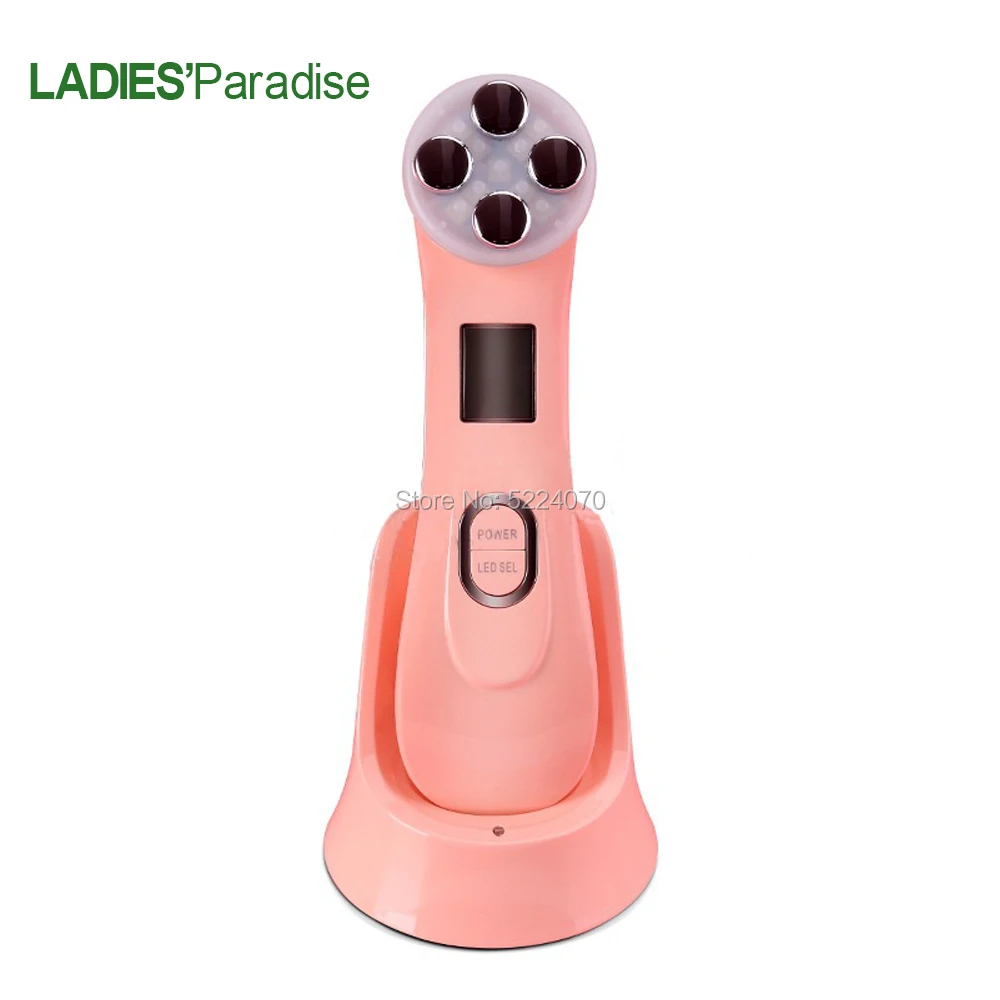 Facial Mesotherapy Electroporation RF Radio Frequency LED Photon Face Lifting Tighten Wrinkle Removal Skin Care Massager |