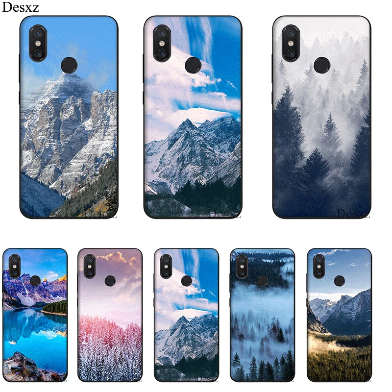 Мягкий чехол для телефона Xiaomi Redmi 7 7A GO K20 S2 6 6A Pro 5 Plus 5A 4X 4A горного леса облака