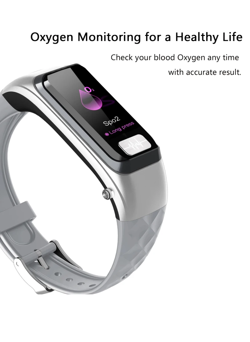 Wearable inteligente pulseira relógio bluetooth fone de