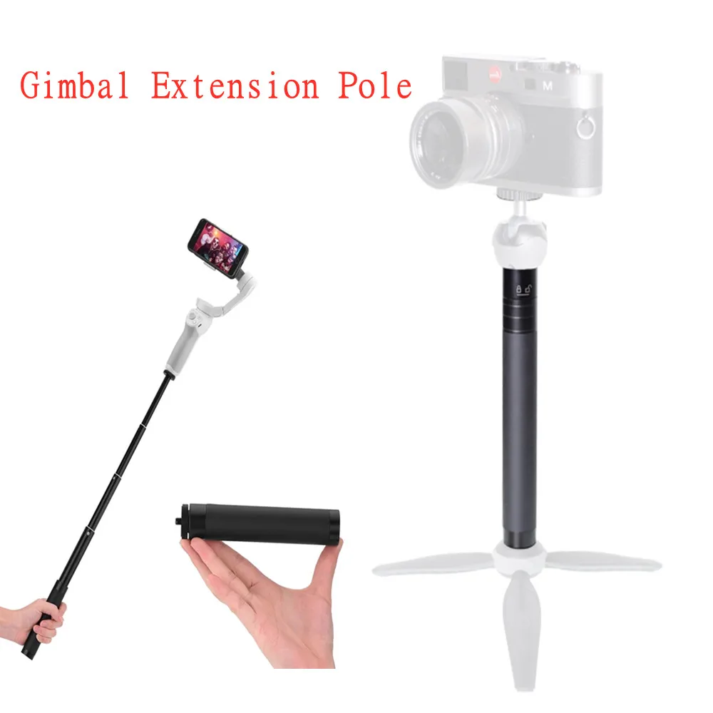 Poste De Extensión De Cardán, Varilla Telescópica De Aluminio Ligera Para Dji Osmo Mobile 2 Zhiyun, Estabilizador De Teléfono Inteligente Y Cámara Dsl