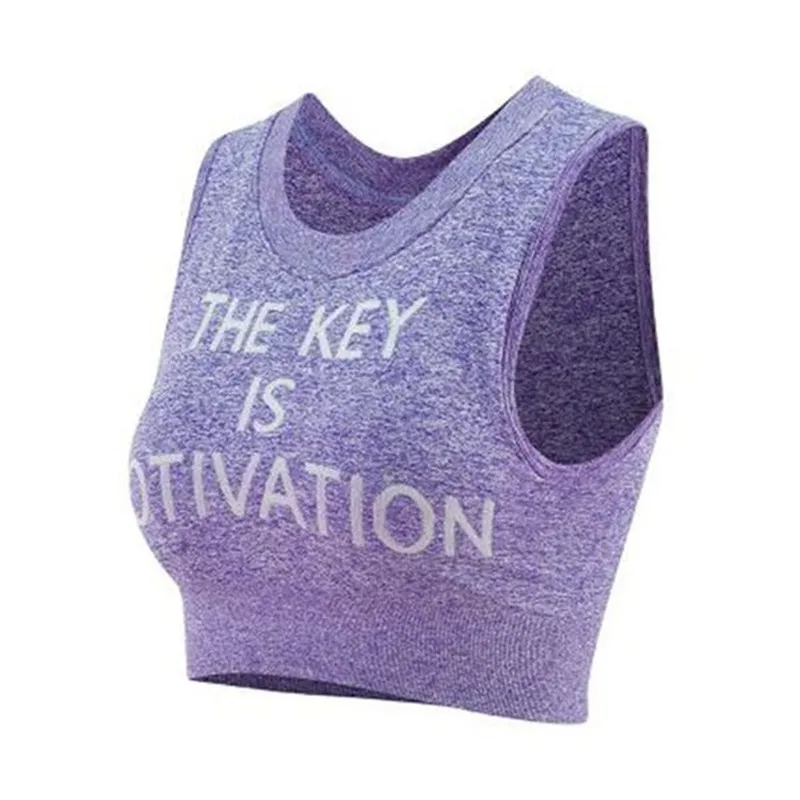 Sports Yoga Top Fashion Women Girl Sport wear GYM Crop top Summer Sleeveless Fitness workout Tank