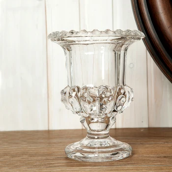 

Simple Modern Imitation Modern Glass Crystal Water Culture Modern Simple Glass Crystal Transparent Glass Vase