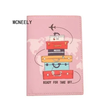

Nice Trip Protect Your Passport Cover ID Credit Card Holder Fashion Design PU Leather Business Card Bag drop shipping