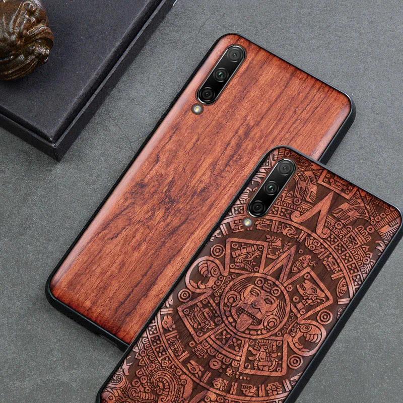 2019 New For Xiaomi Mi CC9 Case Slim Wood Back Cover TPU Bumper On CC9e Phone Cases |