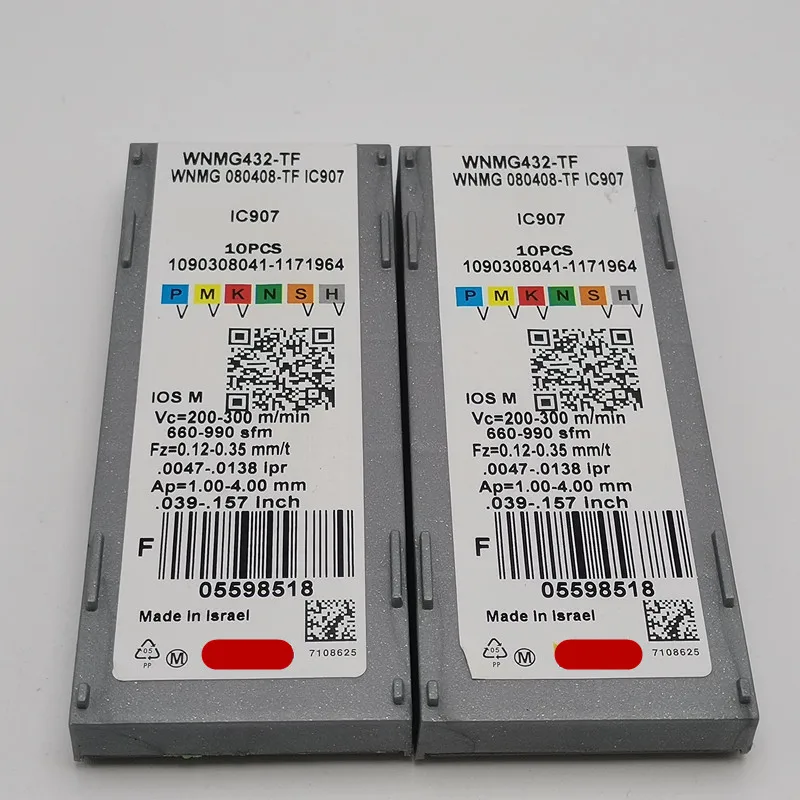 20 шт. Isk токарный инструмент WNMG080408/TNMG432 TF IC907/IC908 твердосплавный станок с ЧПУ R0.8