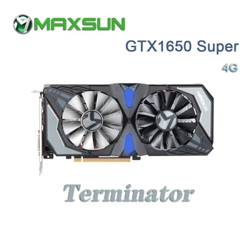 

MAXSUN GTX1650 Super Terminator 4G Graphics Card NVIDIA GDDR6 128bit 12000MHz 1530MHz HDMI+DVI+DP 12nm 1280units GTX1650 S 1650S