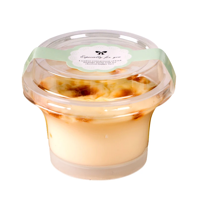 50pcs High quaity net red ice cream cup 100ml small disposable high temperature pudding jelly sauce translucent plastic cups