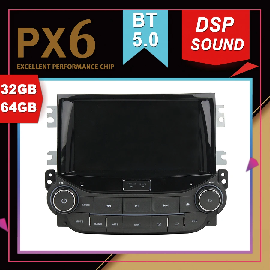 PX6 Отличная производительность Android 9 0 Автомобильный мультимедийный GPS для Chevrolet