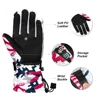 COPOZZ-guantes de esquí con pantalla táctil para hombre y mujer, resistentes al agua, cálidos, para invierno, motociclismo, motos de nieve ► Foto 3/6