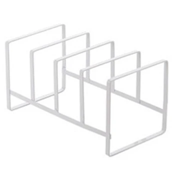 

Practical Boutique Kitchen Organizer Pot Lid Rack Stainless Steel Spoon Holder Pot Lid Shelf Cooking Dish Rack Pan Cover Stand K