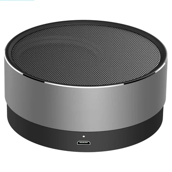 

Bluetooth speaker metal mini portable wireless 10-15 hours playtime 5W loudspeaker outdoor IPX5 waterproof AUX TF MIC