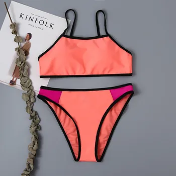 

New 2020 Girls Swimsuits With Pad Children Swimming Suits Two-Pieces Beach Wear Girls Swimwear Cute Swimsuits for Large Girls
