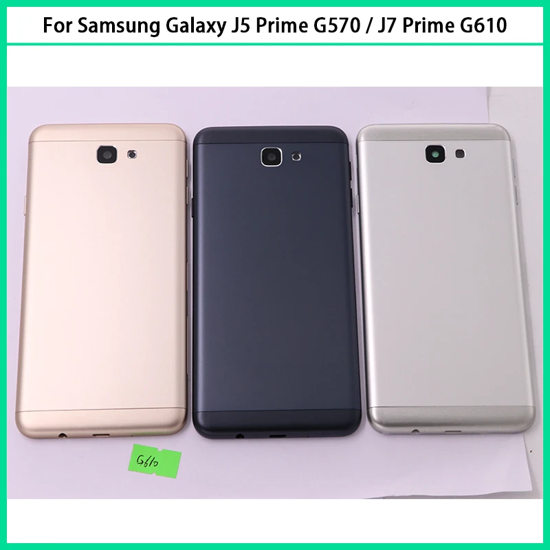 Для Samsung Galaxy J5 Prime G570 / J7 G610 ON5 On7 2016 металлический аккумулятор задняя крышка Задняя