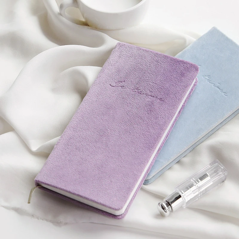 

Kawaii Simple Solid Color Notebook Stationery Diary Agenda Suede Pocket Notepad Planner Weekly Travel School Supplies sl2218