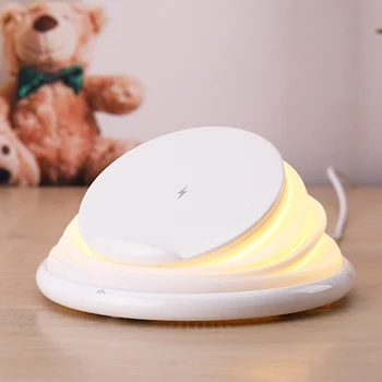 

LED Light Charger Portable Fast Mobile Phone Quick Charging Wireless Folding Universal Qi 3 In 1 Telescopic Bracket Mini