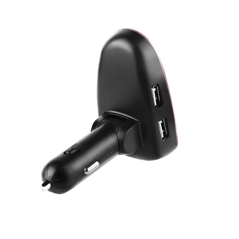 Bluetooth автомобильное зарядное устройство для телефона Dual USB Автомобильное зарядное устройство для телефона 2.1A с светодиодный дисплей Поддержка FM TF зарядное устройство для телефона IPhone Xiao Mi