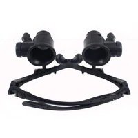 Lupa do okularów, 10X 15X 20X 25X okulary powiększające z lampą Led i czterema obiektywami, lupa podświetlana lupa okulary trzecia ręka 3