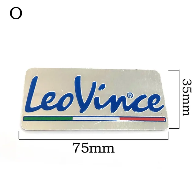 3D Aluminum Heat-resistant Motorcycle Exhaust Pipe Decal Sticker For Scorpio Two brothers Scorpio Arrow Leovince moto Sticker O