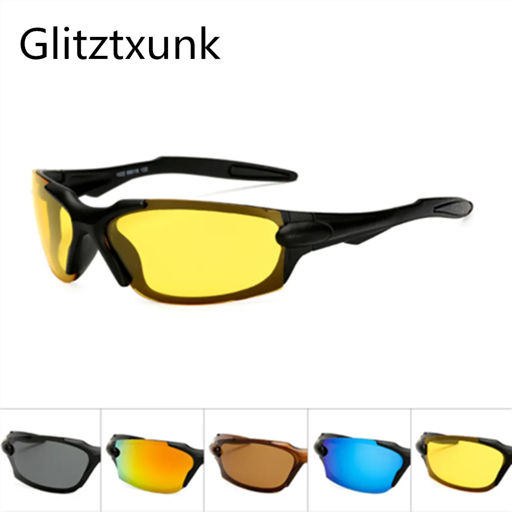 Glitztxunk, Ретро стиль, Мужские поляризационные солнцезащитные очки, спортивные, брендовые, Плоские линзы, без оправы, квадратная оправа, женские солнцезащитные очки, Oculos Gafas