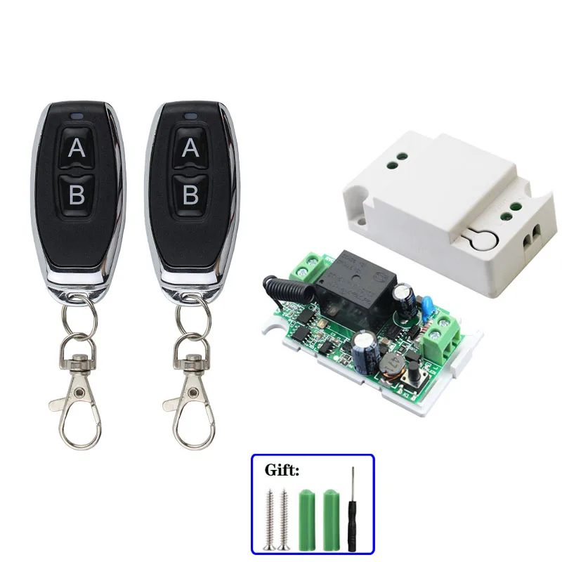 433MHz Portable Universal remote control switch 110V-220V Lamp Wireless Remote Control Switch Receiver Module and RF Transmitter-9