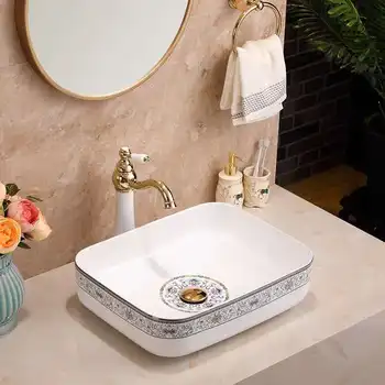 

white ceramic art basin wash face bathroom sink