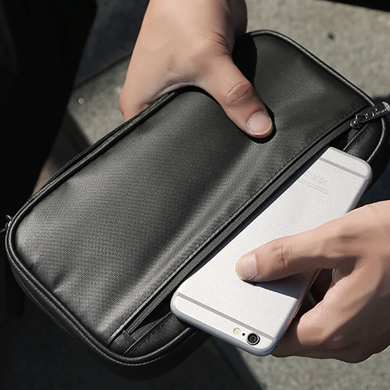 Многофункциональный дорожный Держатель для паспорта с RFID защитой Противоугонная Водонепроницаемая Портативная сумка для мобильного телефона посылка для карт