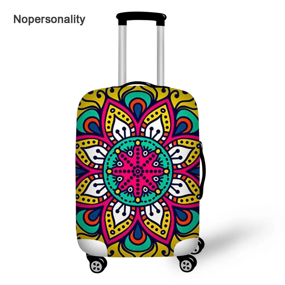 

Nopersonality 18-32inch Mandala Style Travel Luggage Covers Elastic Luggage Protective Dust Covers Waterproof Suitcase Protector