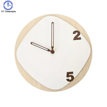 

Modern Minimalist Wall Clock Home Living Room Bedroom Wooden Personality Hanging Decoration Silent Watch Quartz Clocks Ornamet